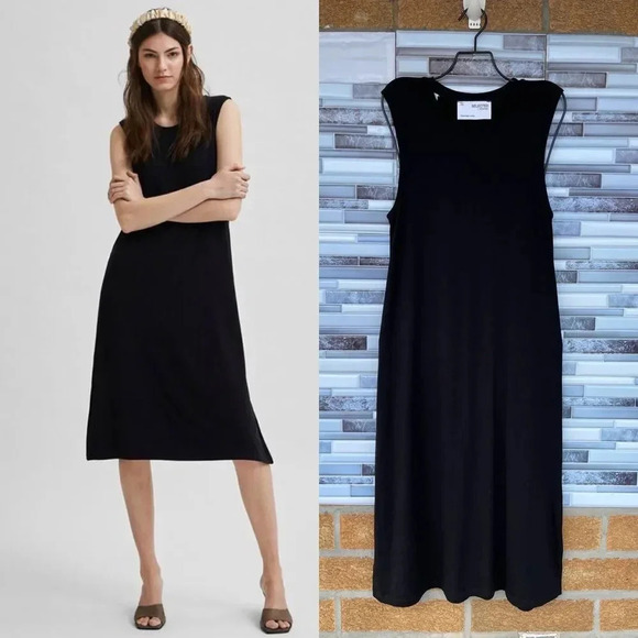 SELECTED FEMME GIA MIDI DRESS XS - Picture 1 of 17